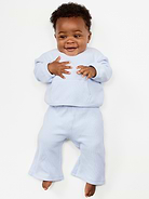 Image number 1 showing, Waffle-Knit Wide Leg Pants for Baby