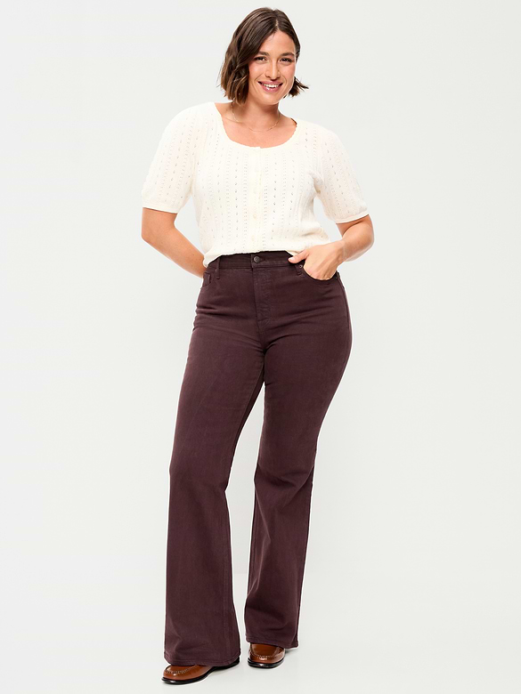 High-Waisted Flare Jeans