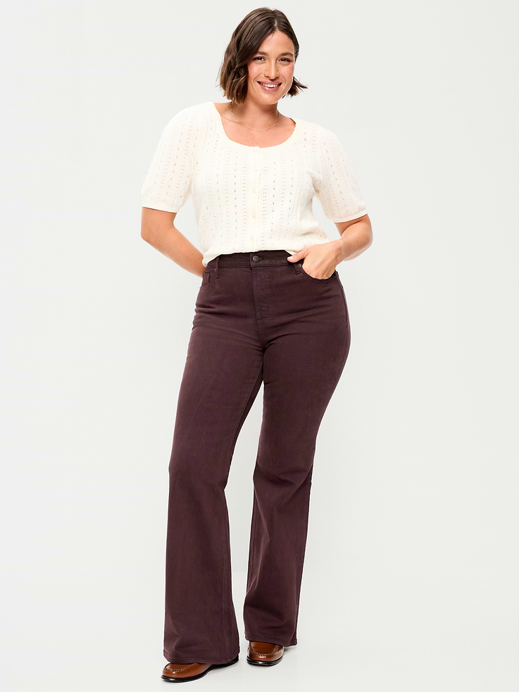 Image number 5 showing, High-Waisted Flare Jeans