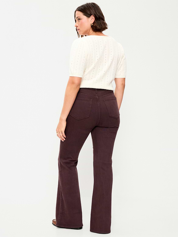 High-Waisted Flare Jeans