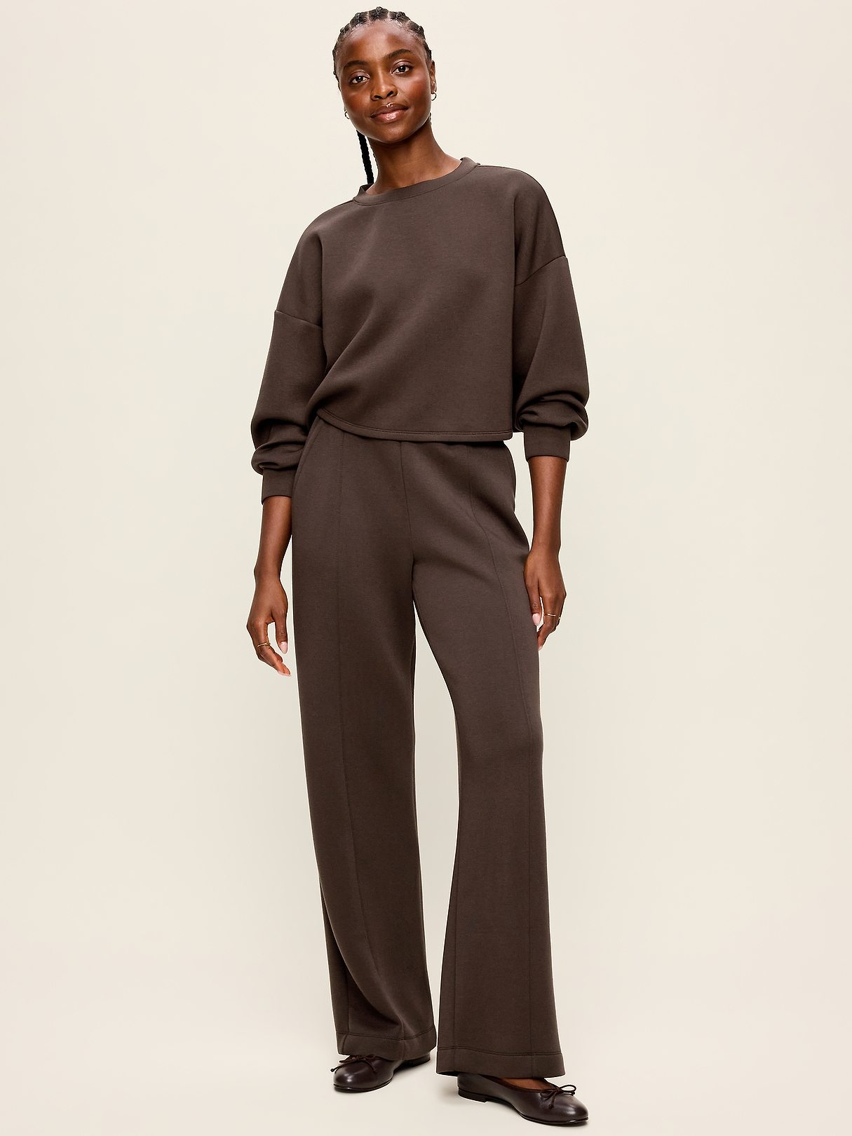 High-Waisted Bounce Fleece Wide-Leg Sweatpants | Old Navy