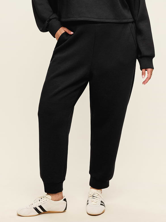 High-Waisted Bounce Fleece Jogger Sweatpants