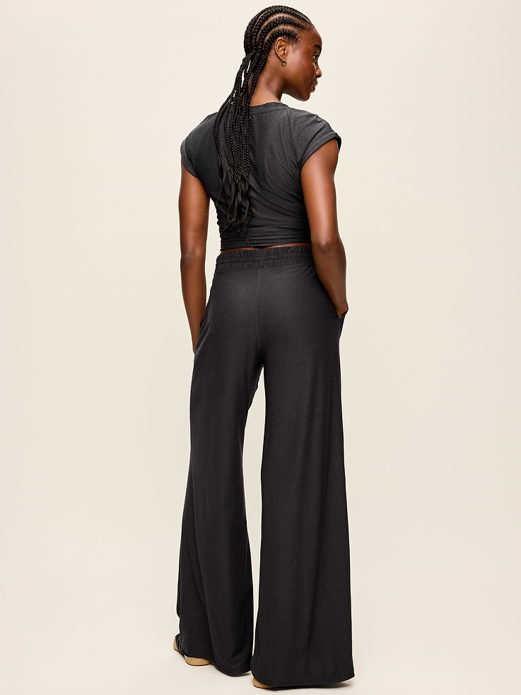 Image number 3 showing, High-Waisted CloudMotion Wide-Leg Pants
