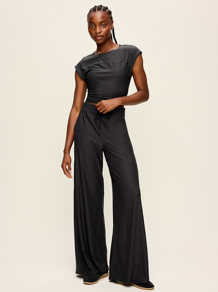 Image number 2 showing, High-Waisted CloudMotion Wide-Leg Pants