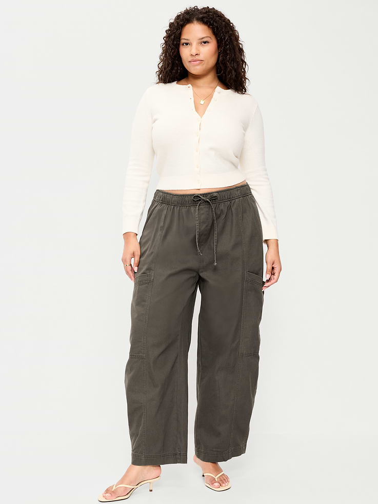L'image numéro 7 présente Pantalon utilitaire à taille mi-basse extensible