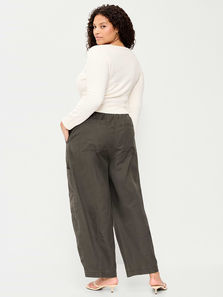 L'image numéro 8 présente Pantalon utilitaire à taille mi-basse extensible