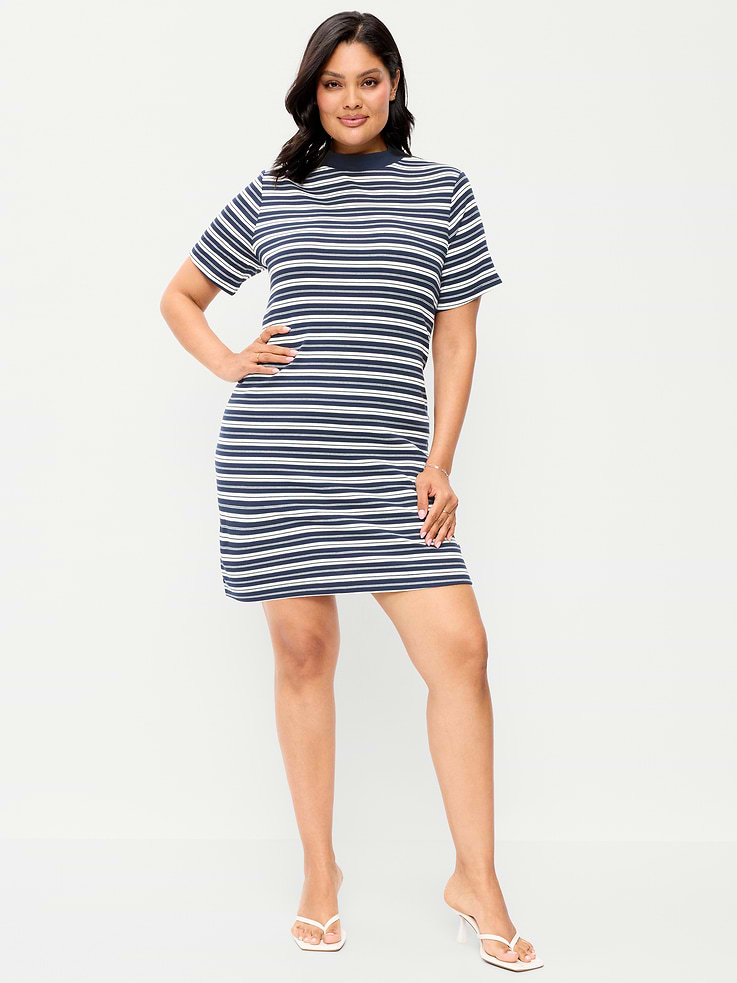 Image number 9 showing, Snug Mock-Neck Bodycon Mini Dress