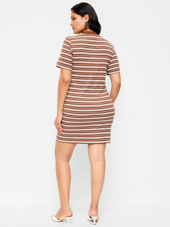 Snug Mock-Neck Bodycon Mini Dress