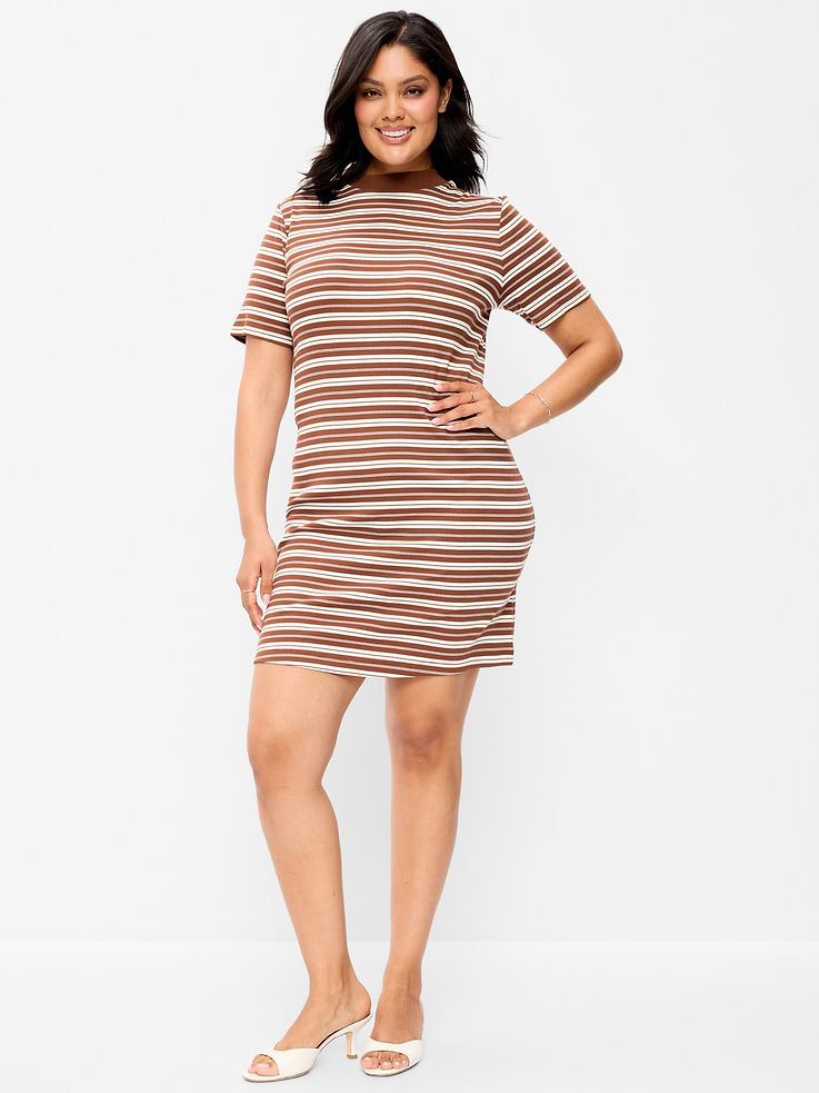 Image number 9 showing, Snug Mock-Neck Bodycon Mini Dress