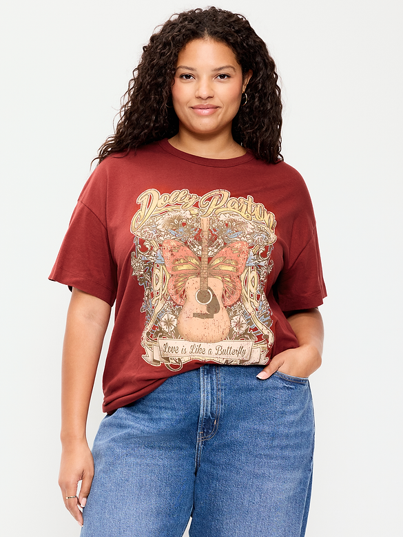 Dolly Parton™ Oversized Tunic T-Shirt