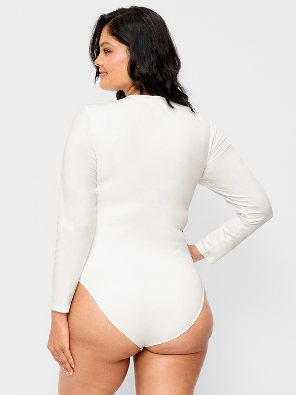 Long-Sleeve Crew-Neck Bodysuit
