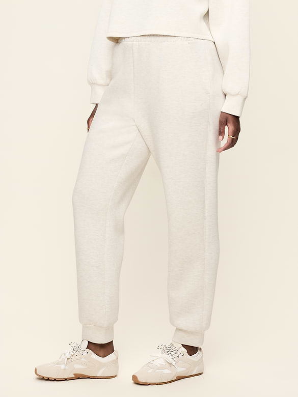 High-Waisted Bounce Fleece Jogger Sweatpants