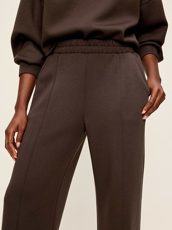 High-Waisted Bounce Fleece Wide-Leg Sweatpants