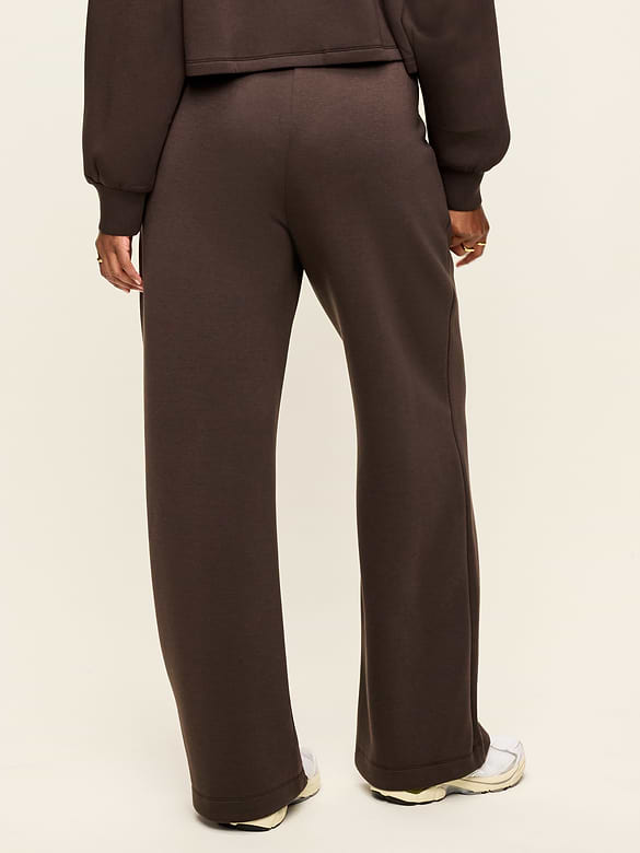High-Waisted Bounce Fleece Wide-Leg Sweatpants