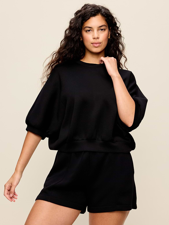 Bounce Fleece Dolman-Sleeve Top