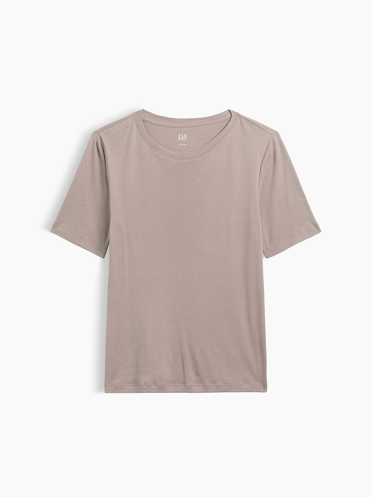 Image number 5 showing, Modern Ribbed Crewneck T-Shirt
