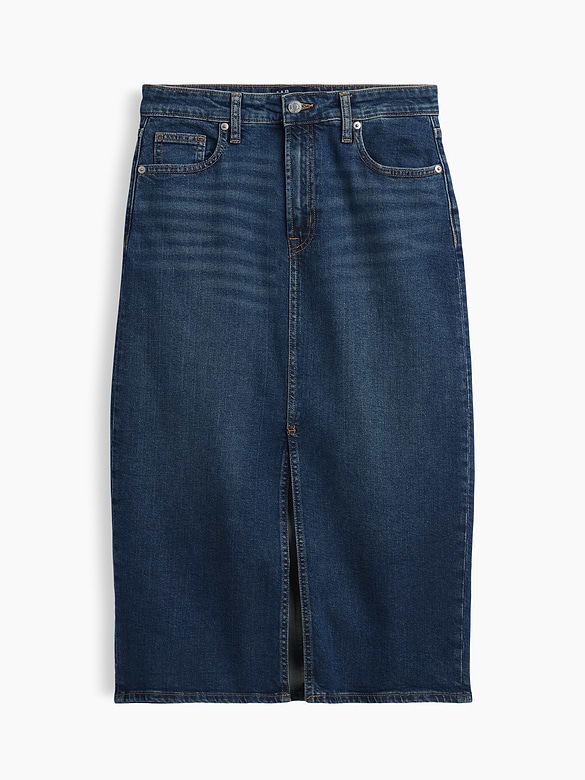 Denim Midi Skirt