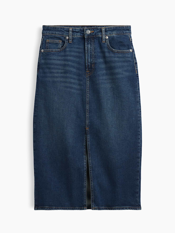 Image number 5 showing, Denim Midi Skirt