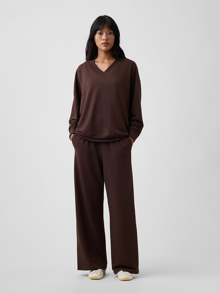 Image number 1 showing, CloudLight Relaxed Wide-Leg Sweatpants
