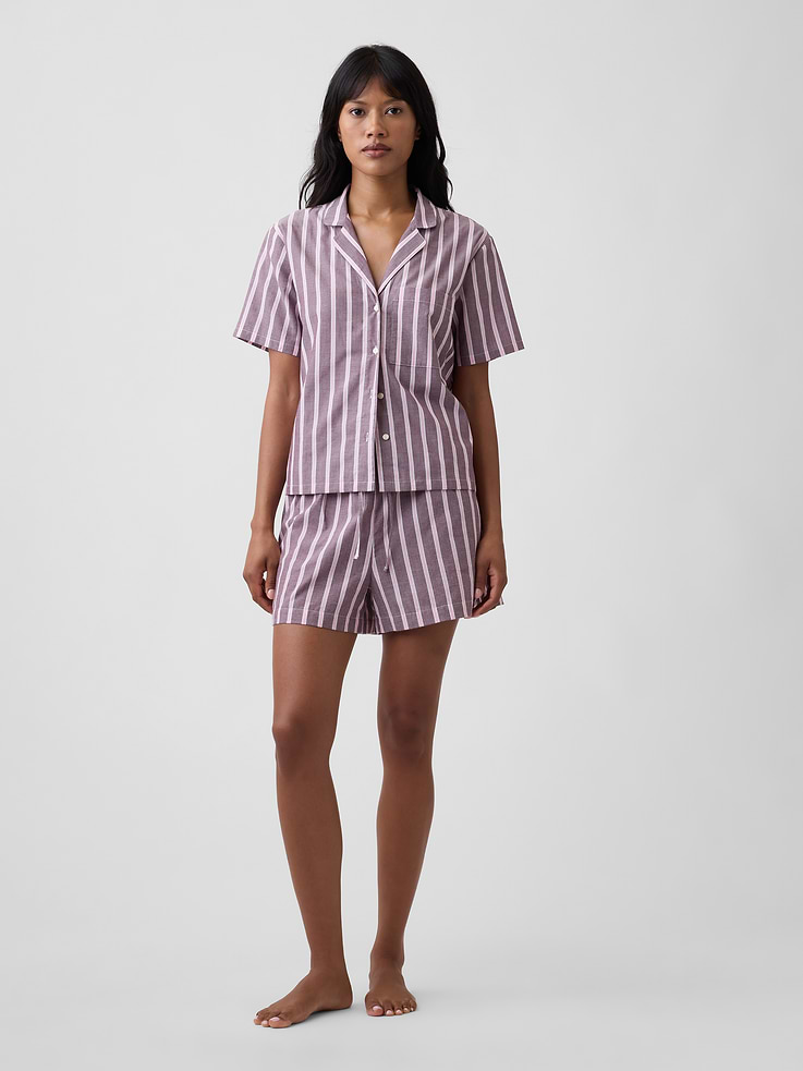 Image number 1 showing, Poplin PJ Shorts