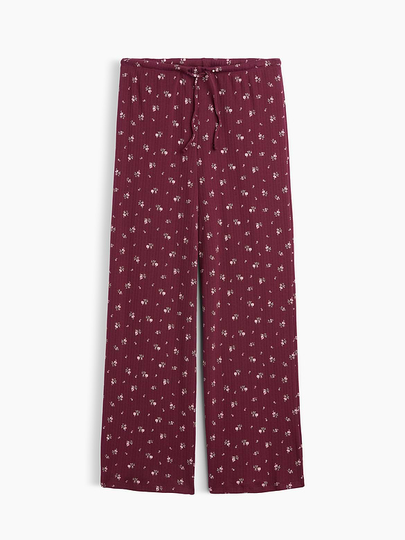 Pointelle Wide-Leg PJ Pants