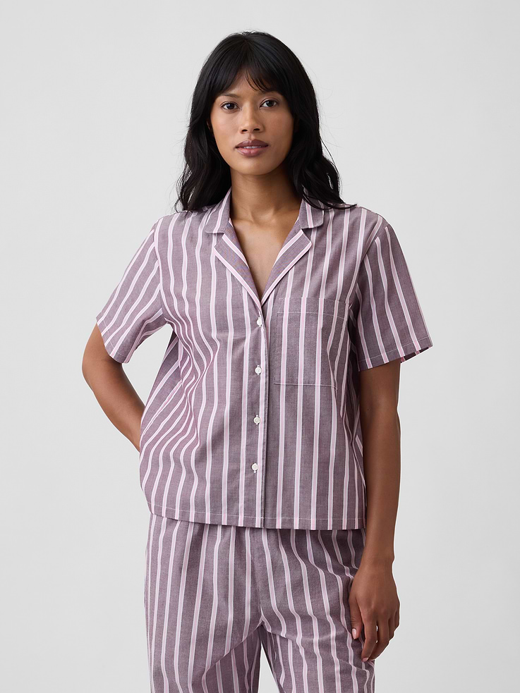 Image number 1 showing, Poplin PJ Shirt