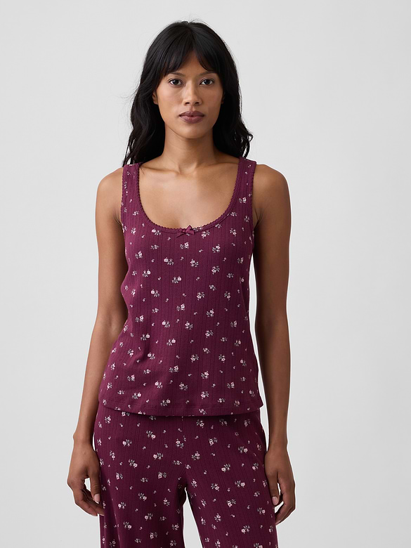 Pointelle PJ Tank Top