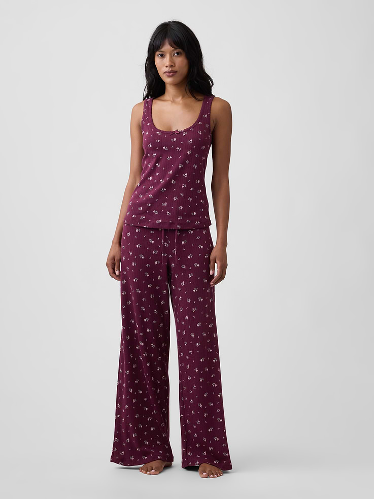 Image number 3 showing, Pointelle PJ Tank Top