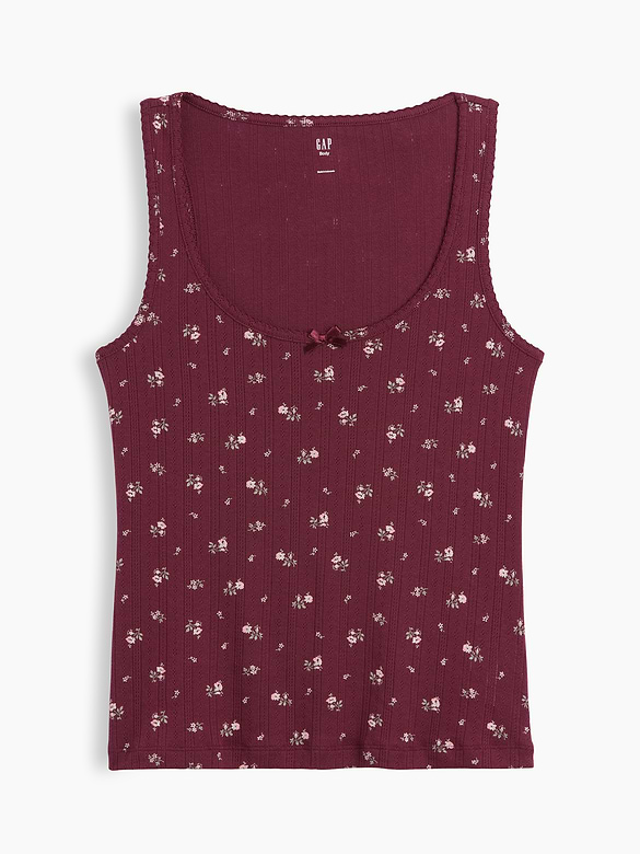 Pointelle PJ Tank Top