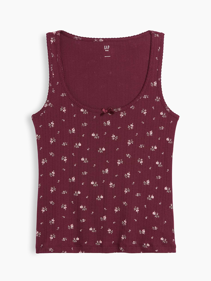 Image number 4 showing, Pointelle PJ Tank Top