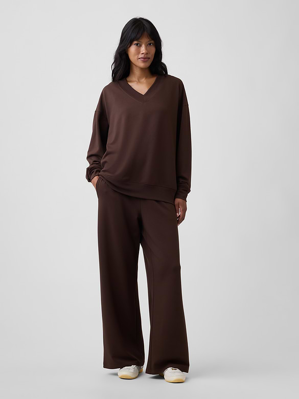 CloudLight Oversized V-Neck Sweatshirt