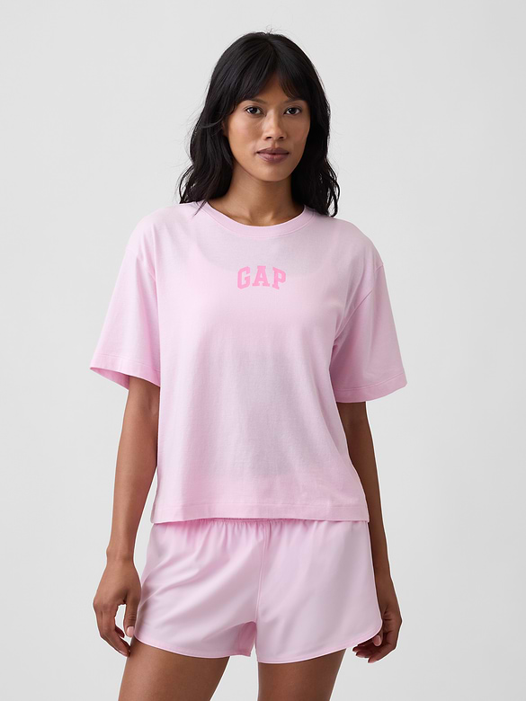 Relaxed Gap Mini Logo T-Shirt