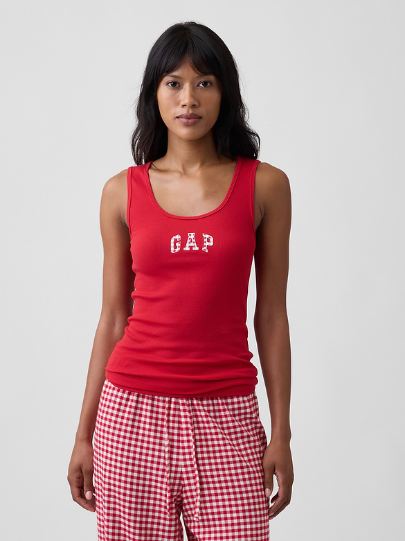 Gap Logo Ribbed Tank Top