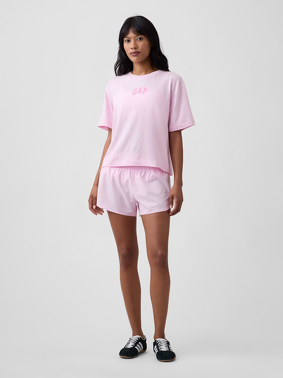Relaxed Gap Mini Logo T-Shirt