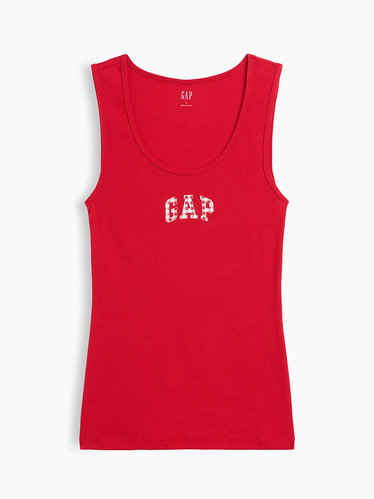 Image 5 of 5, Gap Logo Ribbed Tank Top