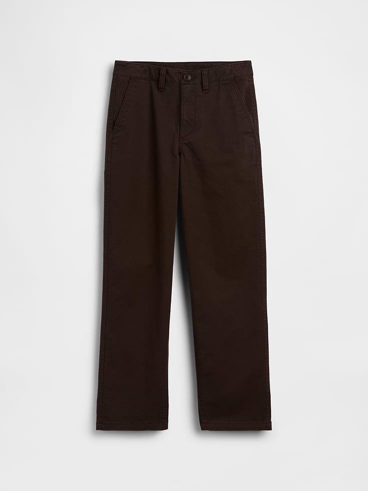 Image number 2 showing, Kids Uniform Stretch Loose Khakis