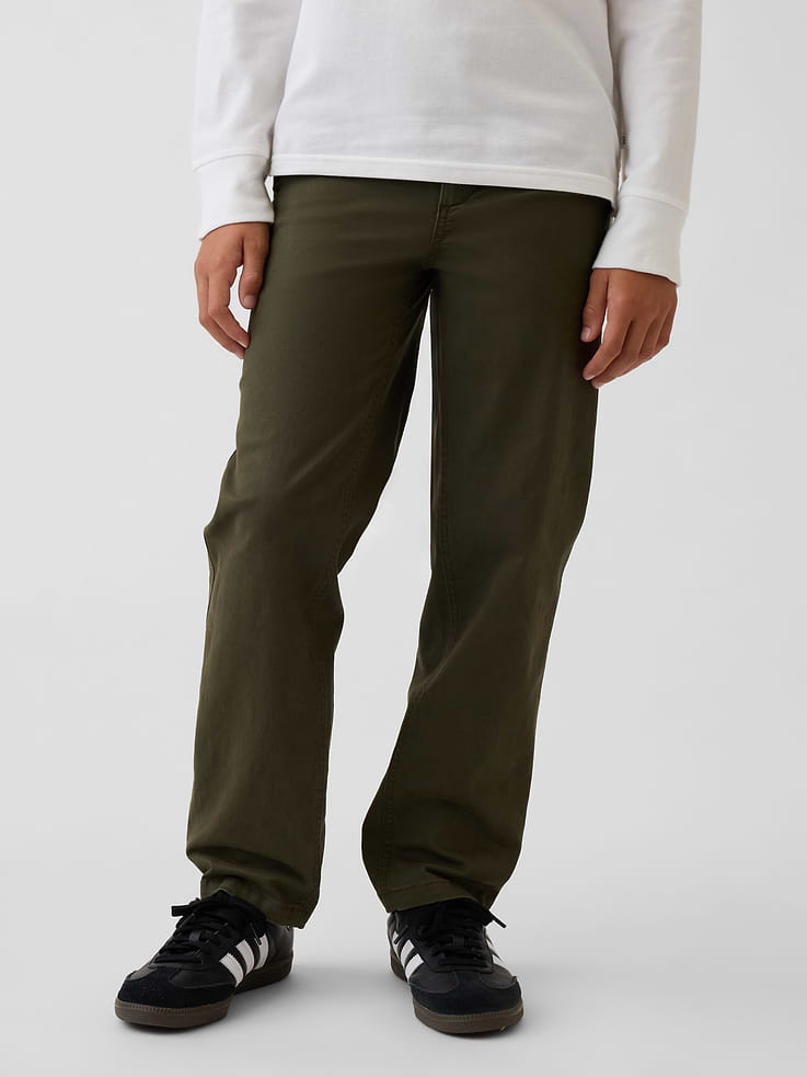 Image number 3 showing, Kids Modern Uniform Loose Khakis