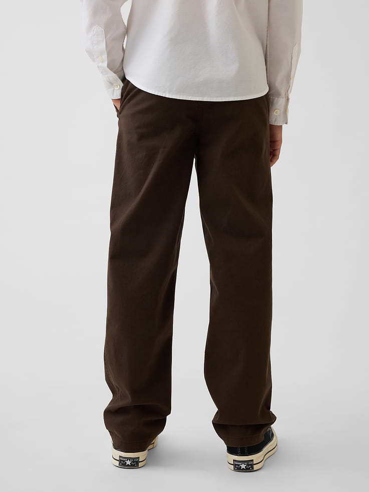 Image number 4 showing, Kids Uniform Stretch Loose Khakis