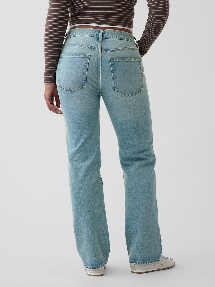 Image number 4 showing, Curvy Mid Rise Relaxed Straight Jeans