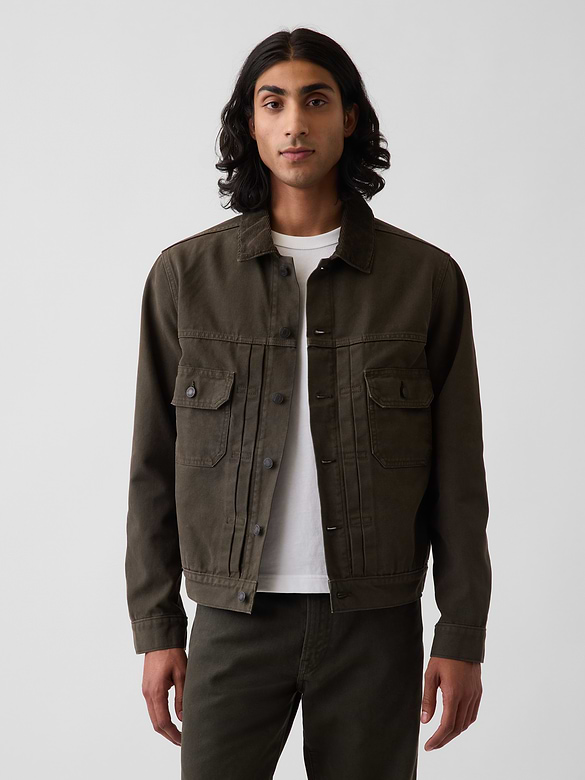 Canvas Denim Trucker Jacket