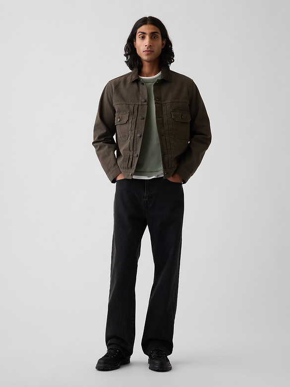 Canvas Denim Trucker Jacket