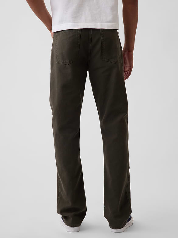 Canvas Relaxed Straight Jeans