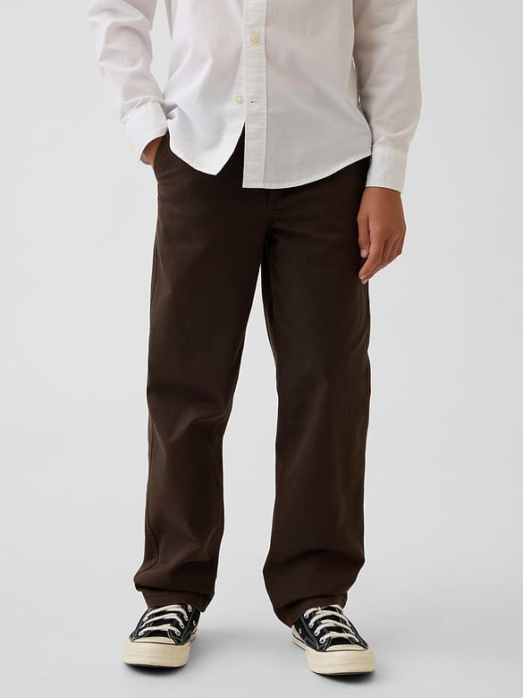Kids Uniform Stretch Loose Khakis