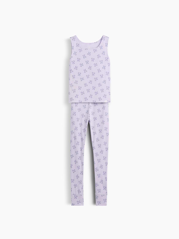 Kids Organic Brushed Cotton Tank & Leggings PJ Set
