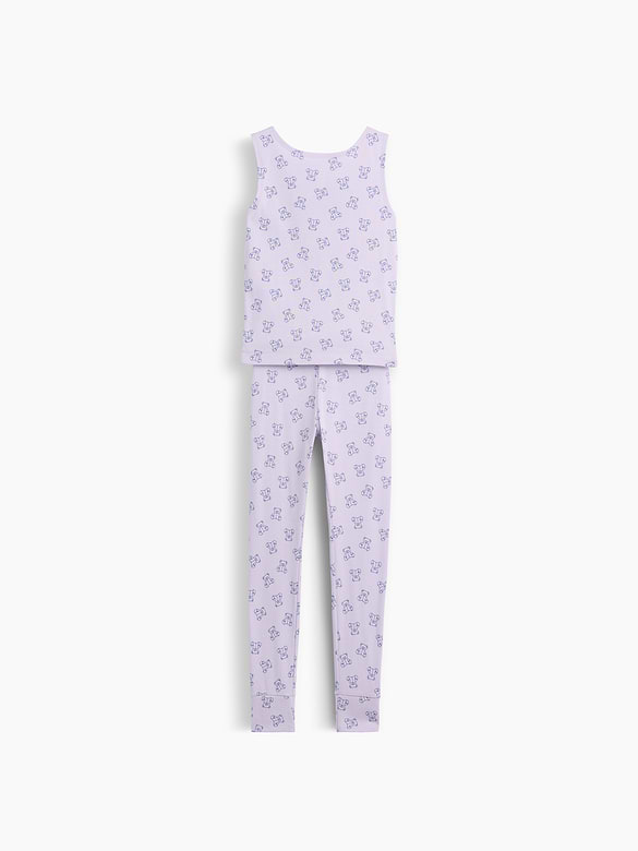 Kids Organic Brushed Cotton Tank & Leggings PJ Set