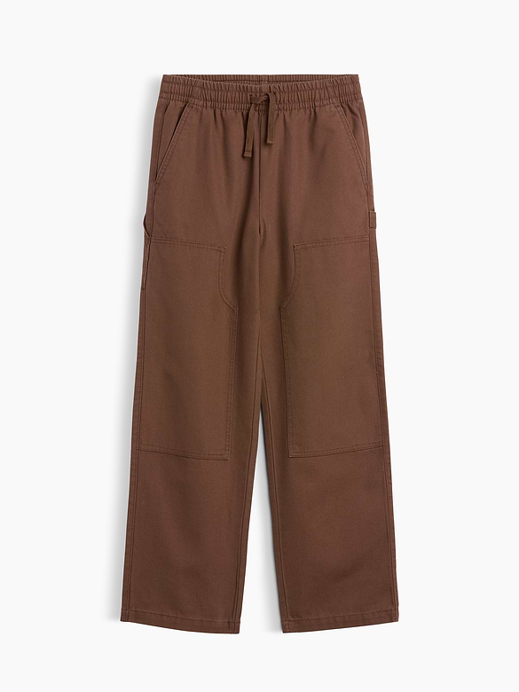 Kids Relaxed Pull-On Canvas Carpenter Pants