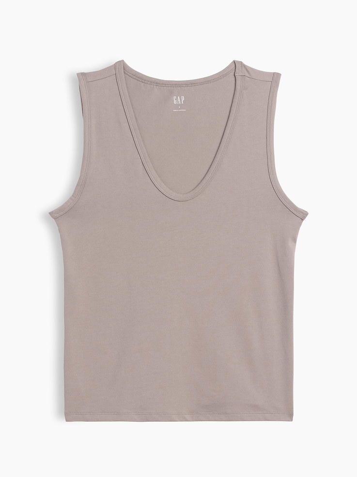 Image number 5 showing, Ribbed V-Neck Tank Top