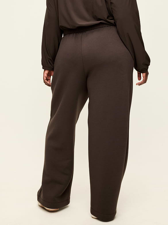 High-Waisted Bounce Fleece Wide-Leg Sweatpants