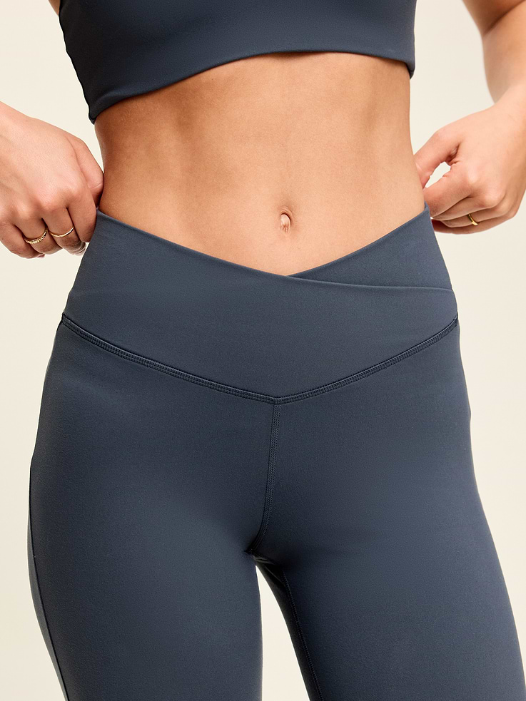 Image number 5 showing, Crossover-Waist StudioSmooth Flare Leggings