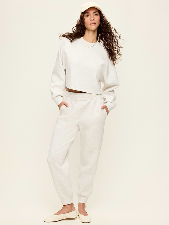 High-Waisted Bounce Fleece Jogger Sweatpants